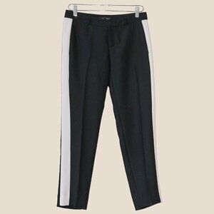 Banana Republic Black Low Rise Cropped Tapered Trouser Pants Size Small Workwear